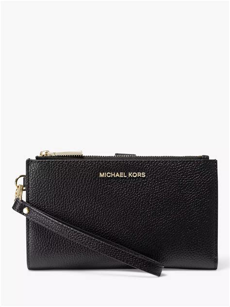 michael kors jet set leather wristlet|More.